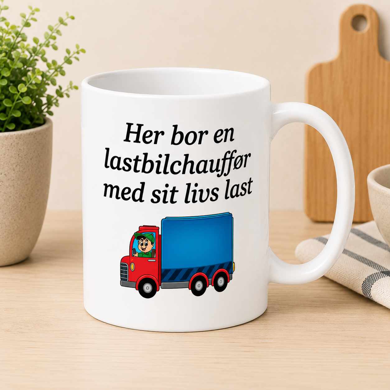 GAVEHUSET|HER BOR EN...|LASTBILCHAUFFØR