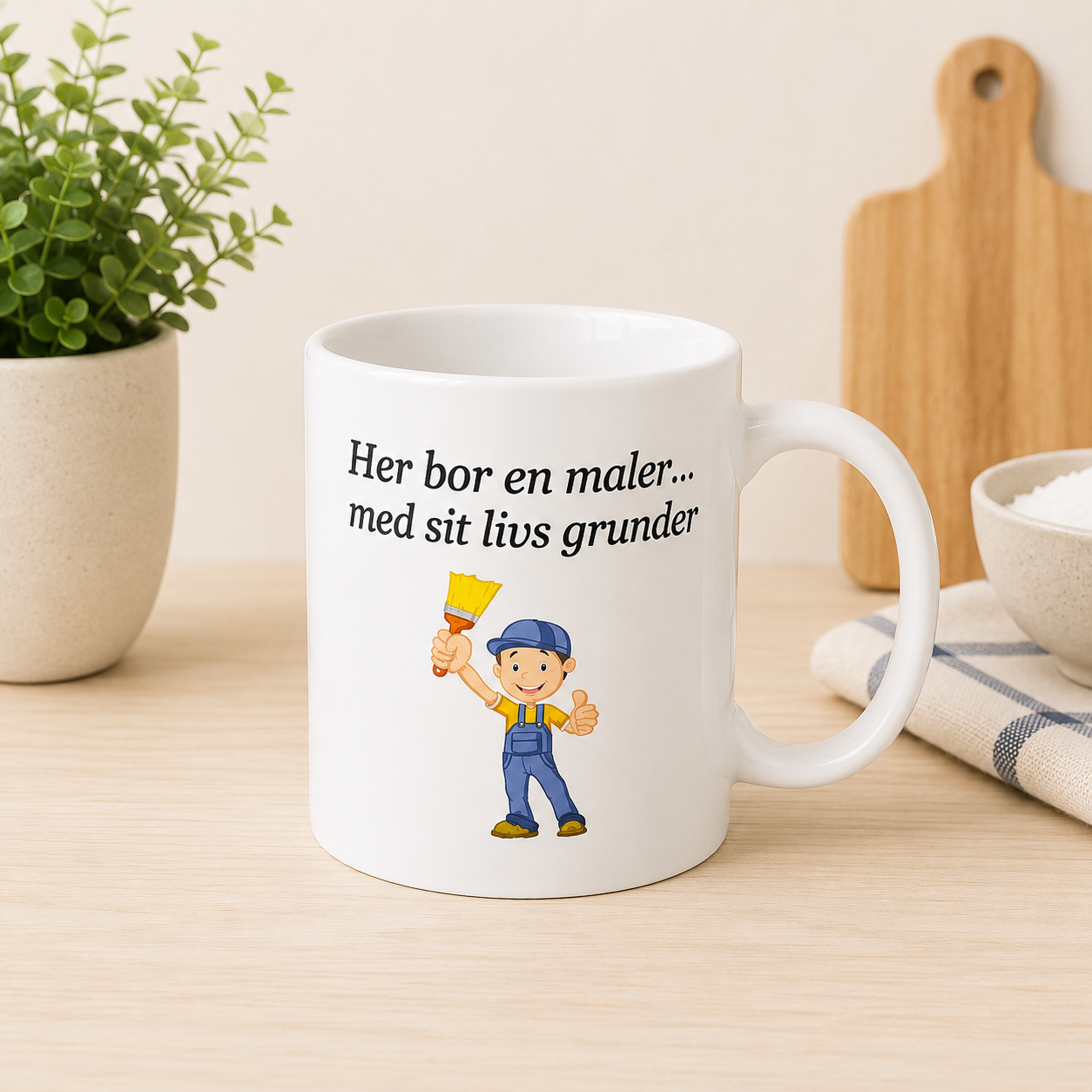 GAVEHUSET|HER BOR EN...|MALER